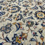 Persian Green Kashan Floral Rug
