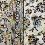 324 x 228cm Persian Hand Knotted Kashan Afshan Ivory All Over Floral Rug - Image 6