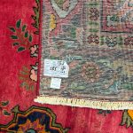 285 x 180cm Vintage Persian Sabzevar Bold Red Field Rug - Image 10