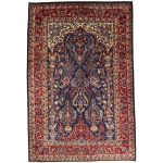 290 x 195cm Vintage Hand Knotted Persian Tabriz-Tree of Life Vase Design Rug