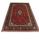 300 x 200cm Persian Kashan Red Medallion Hand Knotted Rug - Image 2