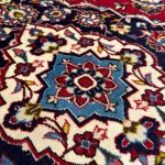 300 x 200cm Persian Kashan Red Medallion Hand Knotted Rug - Image 7