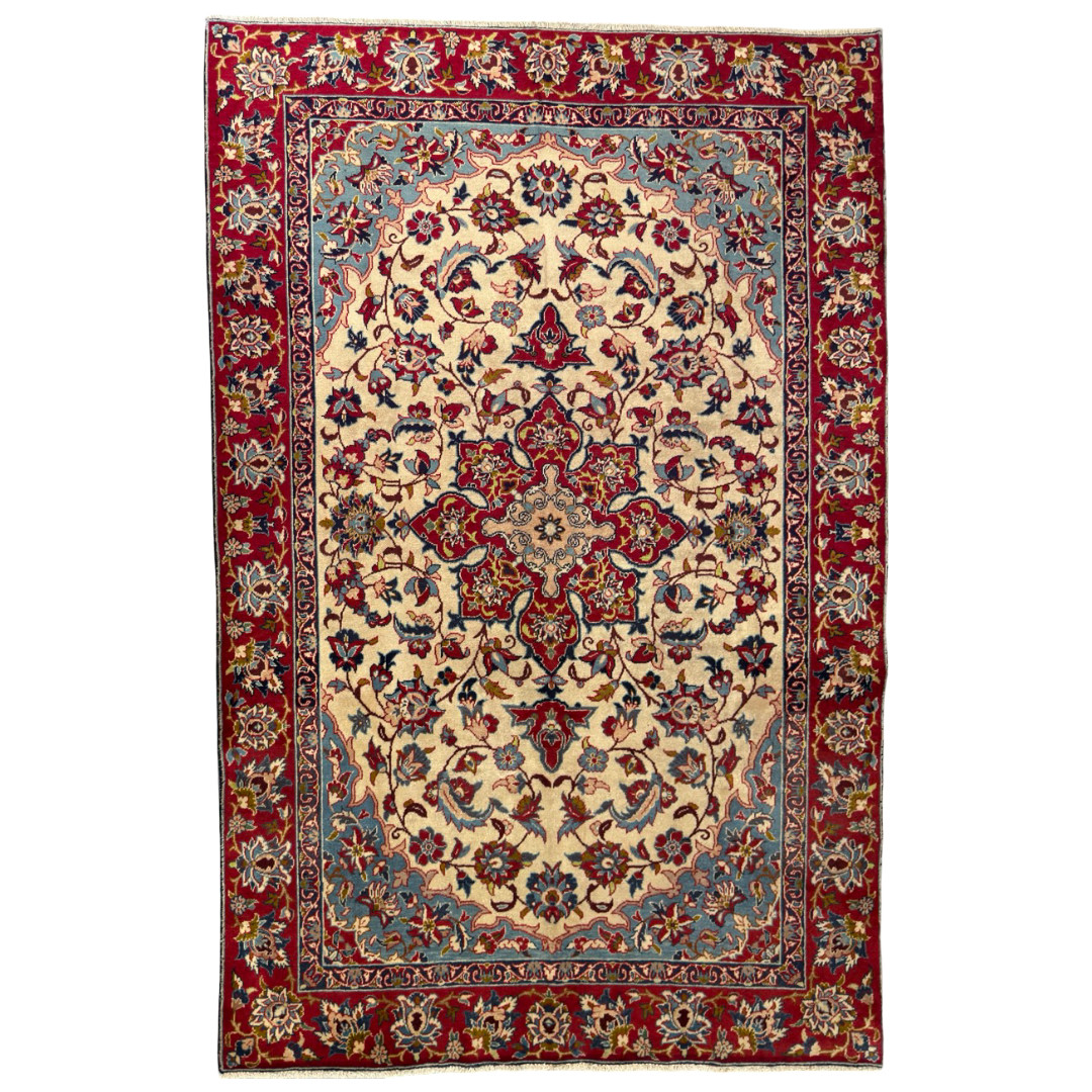 285 x 180cm Hand Knotted Persian Najafabad-Shah Abbasi Rug