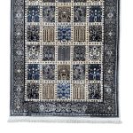 500 x 80cm Persian Bakhtyari Design Grey Runner Rug - Image 4