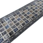 500 x 80cm Persian Bakhtyari Design Grey Runner Rug - Image 5