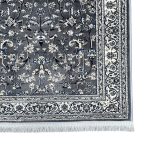 300 x 80cm Persian Kashan Medallion Design Grey Runner Rug - Image 3