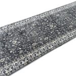 400 x 80cm Persian All Over Afshan Design Grey Runner Rug - Image 5