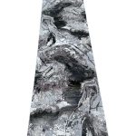 300 x 80 cm Turkish Modern Grey Black Runner Rug