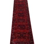 300 x 80cm Afghan Kazak Elephant Feet Design Runner Rug
