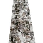300 x 80cm Turkish Modern Brown Machine Made Runner Rug