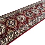 300 x 80cm Afghan Kazak Design Machine Made Runner Rug - Image 4