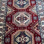 300 x 80cm Afghan Kazak Design Machine Made Runner Rug - Image 5