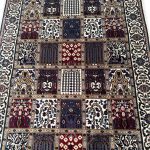300 x 80cm Persian Bakhtyari Design Beige Runner Rug - Image 5