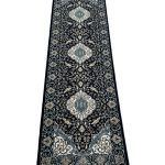300 x 80cm Persian Tabrez Design Navy Runner Rug