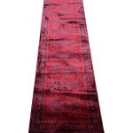 300 x 80cm Afghan Kazak Design Deep Red Runner Rug