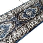 300 x 80cm Persian Mashad Design Blue Runner Rug - Image 5