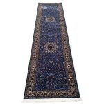 300 x 80cm Persian Blue Kashan Design Runner Rug