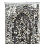 300 x 80cm Persian Vintage Kerman Design Grey Runner rug - Image 4