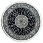 150 x 150cm Imperial High Quality Navy Nain Medallion Round Rug