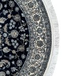 150 x 150cm Imperial High Quality Navy Nain Medallion Round Rug - Image 3