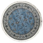 150 x 150cm Persian All Over Afshan Design Blue Round Rug