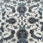150 x 150cm Royal Cream Persian All Over Afshan Floral Machine-Made Round Rug - Image 6