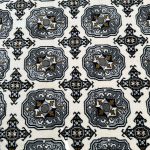 150 x 150cm Cream Bokhara Design Machine Made Round Rug - Image 5