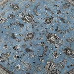 150 x 150cm Persian All Over Afshan Design Blue Round Rug - Image 5