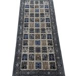 200 x 80cm Persian Bakhtyari Design Grey Runner Rug