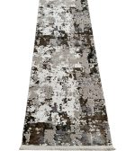 300 x 80cm Turkish Modern Brown Beige Runner Rug
