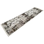 300 x 80cm Turkish Modern Brown Beige Runner Rug - Image 2