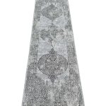 300 x 80cm Vintage Persian Medallion Design Grey Runner Rug