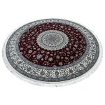 200 x 200cm Persian High Quality Red Nain Round Rug - Image 2
