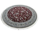 250 x 250cm Persian All Over Afshan Design Fine Machine Made Red Round Rug - Image 2