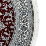 250 x 250cm Persian All Over Afshan Design Fine Machine Made Red Round Rug - Image 3