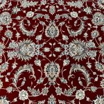 250 x 250cm Persian All Over Afshan Design Fine Machine Made Red Round Rug - Image 5