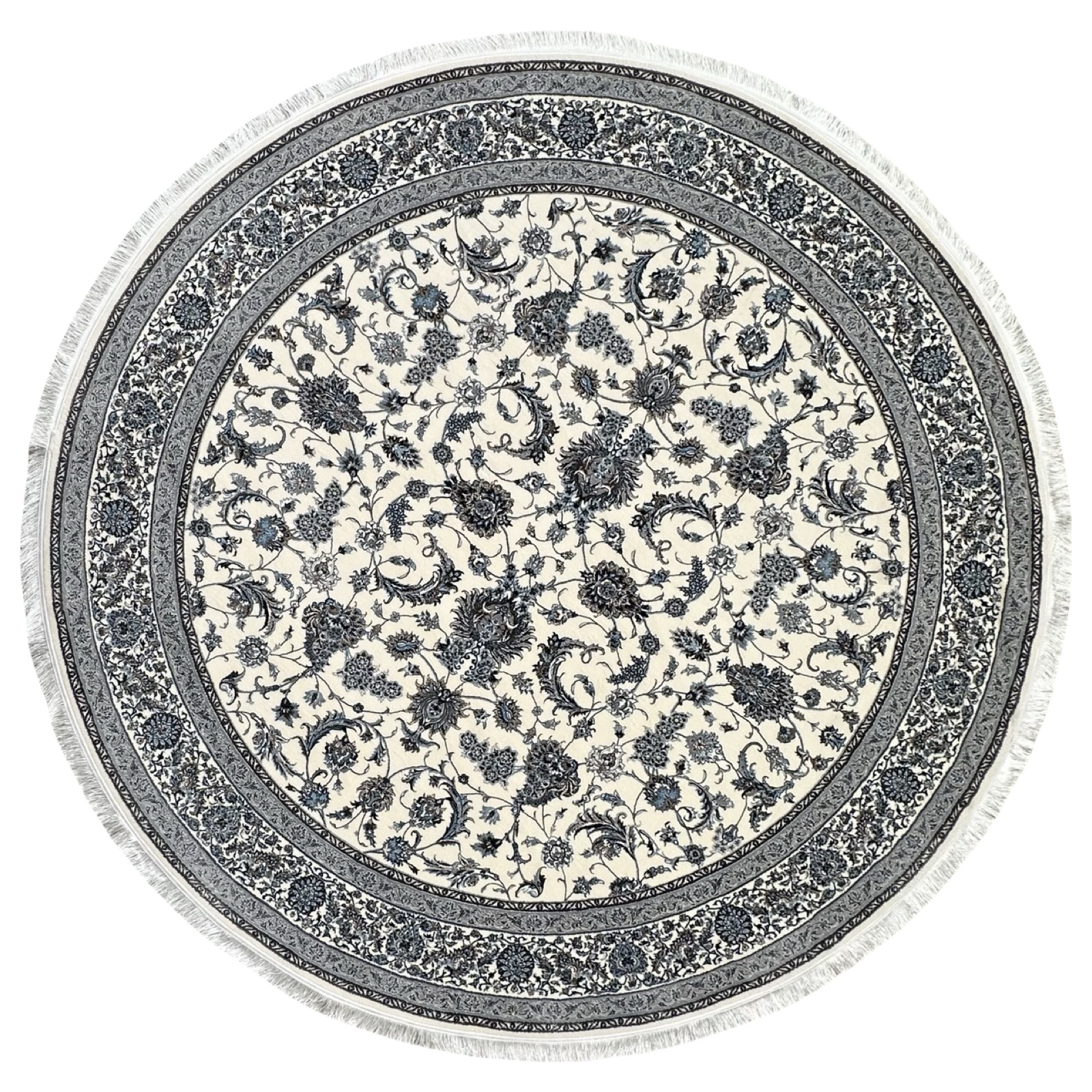 2 x 2 rrrrrr_34 200 x 200cm Fine Persian All Over Afshan Design Round Rug