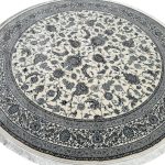200 x 200cm Persian All Over Afshan Design Fine Cream Round Rug
