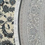 200 x 200cm Persian All Over Afshan Design Fine Cream Round Rug - Image 7