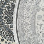 200 x 200cm Persian High Quality Cream Nain Round Rug - Image 7