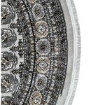 250 x 250cm Grey Bokhara Design Machine Made Round Rug - Image 3