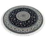 250 x 250cm Imperial High Quality Navy Nain Medallion Round Rug - Image 2