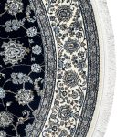 250 x 250cm Imperial High Quality Navy Nain Medallion Round Rug - Image 3