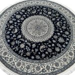 250 x 250cm Imperial High Quality Navy Nain Medallion Round Rug - Image 4