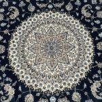 250 x 250cm Imperial High Quality Navy Nain Medallion Round Rug - Image 5