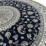 250 x 250cm Imperial High Quality Navy Nain Medallion Round Rug - Image 6
