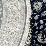 250 x 250cm Imperial High Quality Navy Nain Medallion Round Rug - Image 7