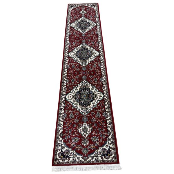 400 x 80cm Persian Design Runner | Machine Made Red Rug