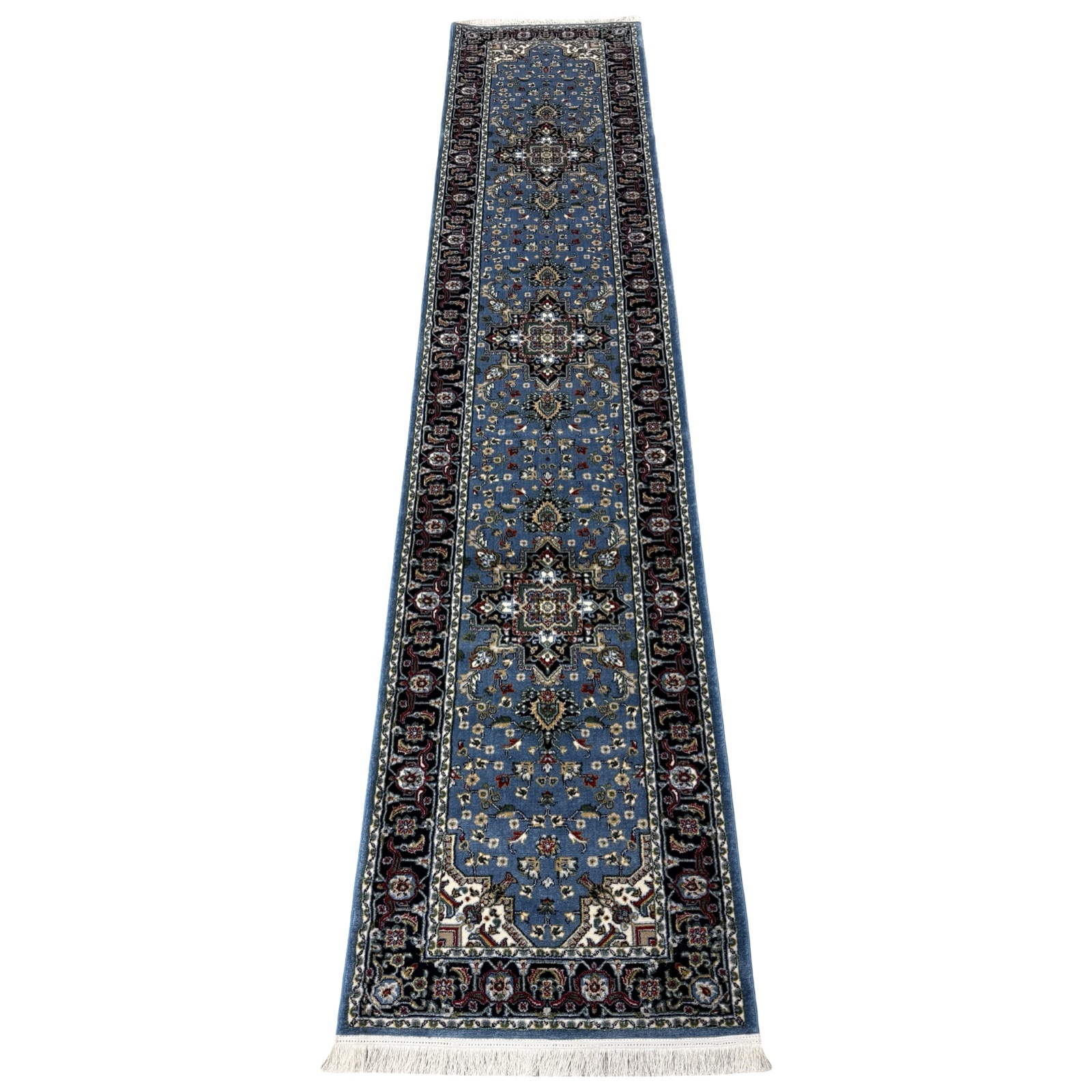 200 x 60 croppedbdndnbxnx_11 400 x 80cm Persian Kashan Design Floor Runner Rug | Traditional Elegance - Image 1