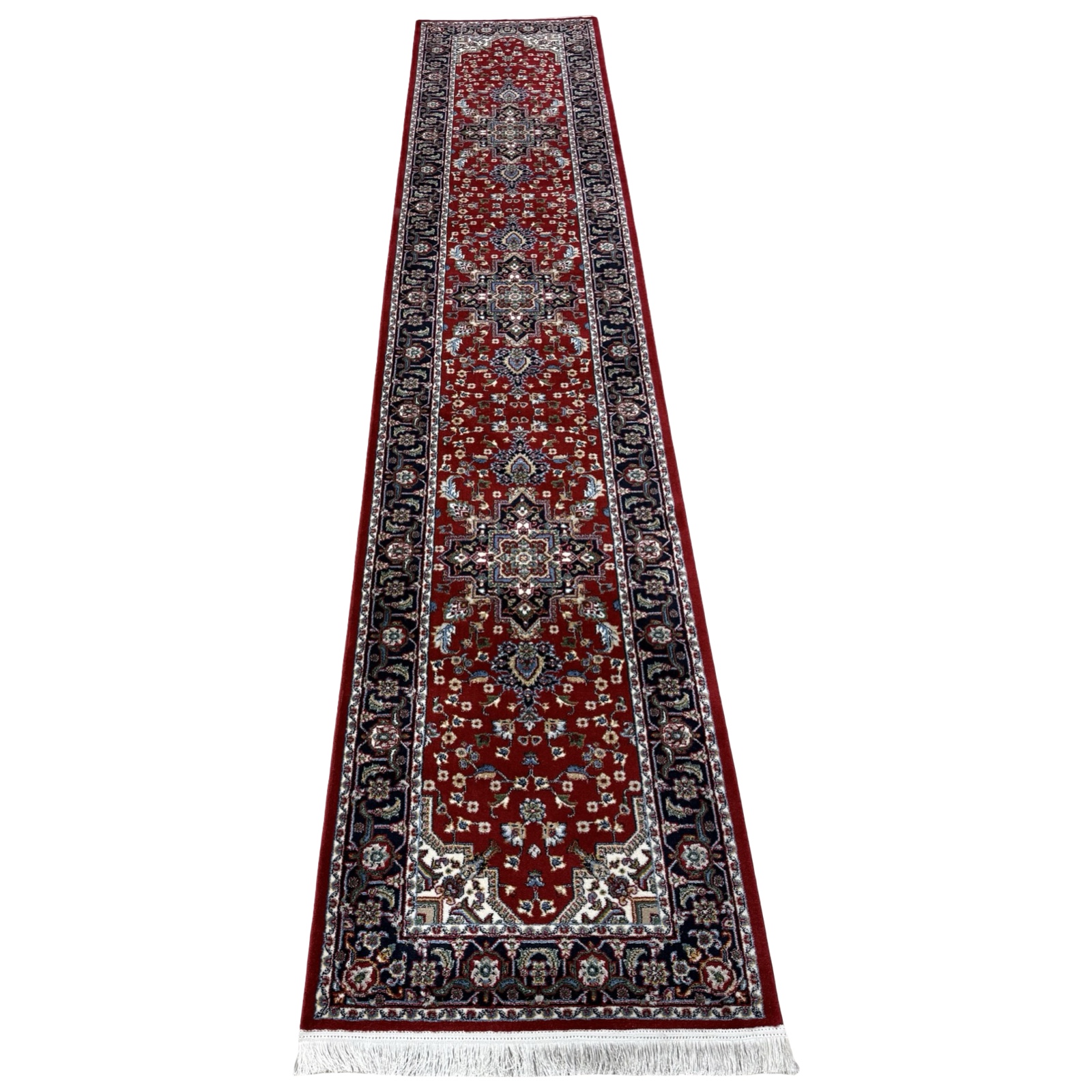 200 x 60 croppedbdndnbxnx_20 400 x 80cm Persian Kashan Design Floral Design Red Runner Rug ) (Copy) - Image 1